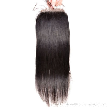 Brazilian Human Hair natural color 4X4 lace closure, , 5X5 and 6X6 lace closure